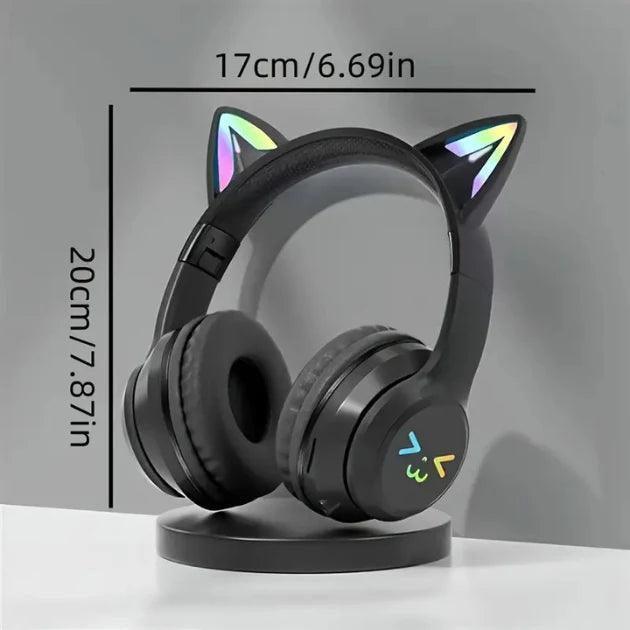 Fones De Ouvido Sem Fio Com Orelhas RGB